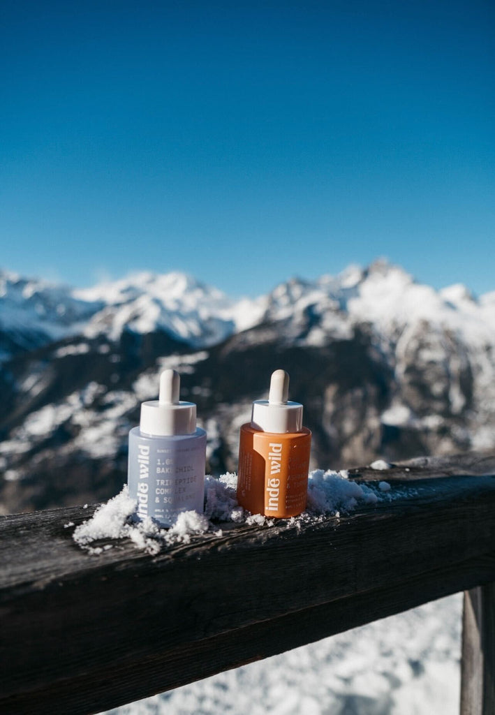inde wild skincare winter landscape